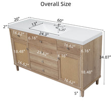 Load image into Gallery viewer, Bathroom Vanity With Sink, 5 Legs, Soft Close Drawers