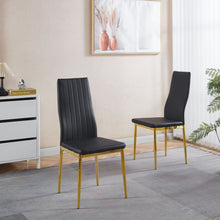 Load image into Gallery viewer, Dining Chair (Set of 4) - Golden Black