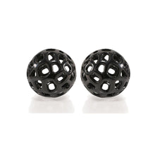 Load image into Gallery viewer, Hand Painted Decorative Orbs (Set of 2) - Black