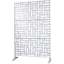 Load image into Gallery viewer, Decorative Freestanding Metal Privacy Screen For Indoor & Outdoor Use