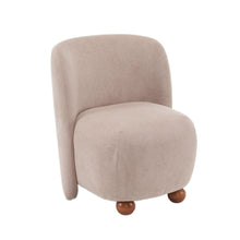 Load image into Gallery viewer, Modern Low Back Accent Upholstered Armless Living Room Chairs, Round Feet