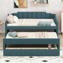 Load image into Gallery viewer, Upholstered Simple Design Daybed With Trundle And 3 Drawers