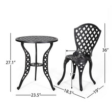 Load image into Gallery viewer, Bono Metal Bistro Set - Black