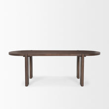 Load image into Gallery viewer, 91" Wood Oval Dining Room Table - Brown