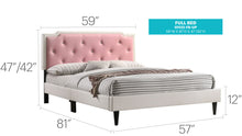 Load image into Gallery viewer, Button Tufted Bed Charming For Cozy Spaces