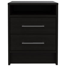 Load image into Gallery viewer, Two Drawer Nightstand - Dark Oak