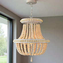 Load image into Gallery viewer, Candle Style Three Light Metal Dimmable Chandelier - Gold / White