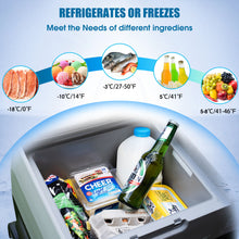Load image into Gallery viewer, Car Freezer Portable Refrigerator Freezer With App Control And 6'' Off-Road Wheels, 12V, 45W Cooler Freezer, Low Noice