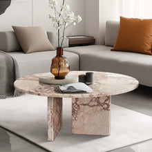 Load image into Gallery viewer, Diamond - Marble Coffee Table With Polished Surface For Living Room - Pink