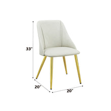 Load image into Gallery viewer, Gaines - Synthetic Leather Side Chair (Set of 2) - White