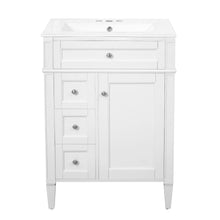 Load image into Gallery viewer, Bathroom Vanity With Top Sink, Storage Cabinet With 2 Drawers And Tip-Out Drawer