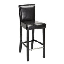 Load image into Gallery viewer, Faux Leather Bar Height Bar Chairs (Set of 2) - Brown / Black