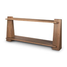 Load image into Gallery viewer, 67" Solid Wood Solid Console Table With Shelf - Brown