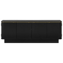 Load image into Gallery viewer, TV Stand, Fluted Media Console With Adjustable Shelves And Cable Holes