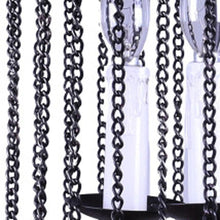 Load image into Gallery viewer, Wood And Metal Cylinder Three Light Dimmable Chandelier - Black / Natural