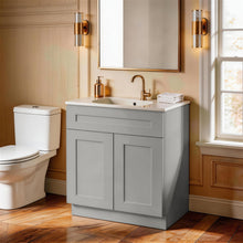 Load image into Gallery viewer, Shaker Base Cabinet With Soft Close Door And Drawer, Space Saving Unit - Gray