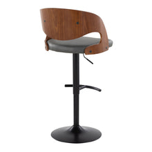 Load image into Gallery viewer, Pino - Mid Century Modern Adjustable Barstool With Swivel With Rounded T Footrest (Set of 2)