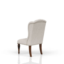 Load image into Gallery viewer, Upholstered Wing Host Chair - Light Gray