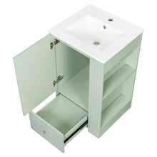 Load image into Gallery viewer, Modern Freestanding Bathroom Vanity With Sink, Soft-Close Drawer, Towel Bar