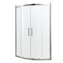 Load image into Gallery viewer, Framed Tub Shower Enclosure With Clear Tempered Glass