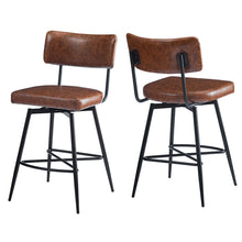 Load image into Gallery viewer, Retro Swivel Counter Stools (Set of 2)