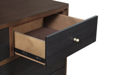 Load image into Gallery viewer, Solid Wood Seven Drawer Double Dresser - Brown / Black