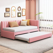 Load image into Gallery viewer, Upholstered Daybed, Sofa Bed Frame, No Box Spring Needed