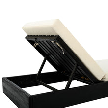 Load image into Gallery viewer, Ian - Adjustable Chaise Lounge With Open Slat Design - Black