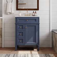 Load image into Gallery viewer, Bathroom Vanity With Top Sink, Storage Cabinet With 2 Drawers And Tip-Out Drawer