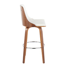 Load image into Gallery viewer, Gianna - Mid Century Modern Fixed Height Barstool With Swivel With Round Footrest (Set of 2)