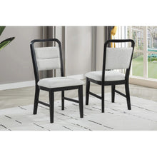 Load image into Gallery viewer, Dining Kitchen Side Chair With Curved Back Design (Set of 2) - Black / Gray