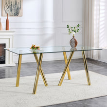 Load image into Gallery viewer, Dining Table With Transparent Surface