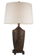 Load image into Gallery viewer, Fantastic Rustic Ribbed Table Lamp - Bronze