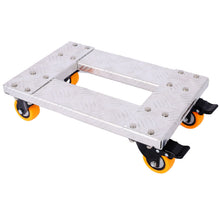 Load image into Gallery viewer, Heavy Duty Furniture Dolly Trolley Car, Aluminum Frame With 3" Tpu Professional Casters, Brake Option
