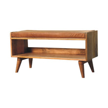 Load image into Gallery viewer, Solid Wood Bench With Upholstered Sea