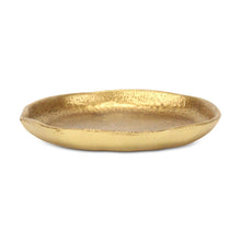 Load image into Gallery viewer, 6" Cast Iron Handmade Round Trinket Tray - Gold