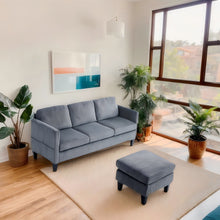 Load image into Gallery viewer, L-Shaped Sectional Sofa With Padded Cashmere, Space Saving Design For Living Rooms & Apartments - Gray