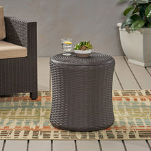 Load image into Gallery viewer, Olivo - Patio Table Outdoor Side Table - Dark Brown