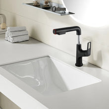 Load image into Gallery viewer, Pull Down Vessel Faucet With Lift Spout & Dual Spray Modes