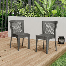 Load image into Gallery viewer, Farley - Stacking Sidechair (Set of 2) With Open Backrests - Gray