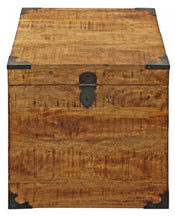 Load image into Gallery viewer, Solid Wood Square End Table - Natural Brown