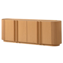 Load image into Gallery viewer, TV Stand With Fluted Tambour Style Door