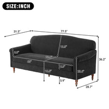 Load image into Gallery viewer, Loveseat Sofa, 2 Seater Couch With Rolled Arms