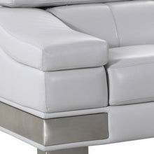 Load image into Gallery viewer, Genuine Love Seat Leather - Light Gray / Silver