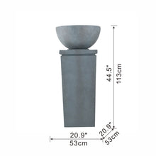 Load image into Gallery viewer, Zen Bowl Water Fountain, Outdoor Bird Feeder / Bath Fountains, Relaxing Water Feature For Garden
