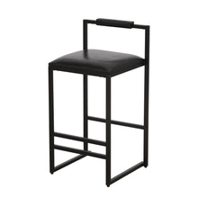 Load image into Gallery viewer, Elegant Bar Stool Set With Backrest And Footrest, Counter Height (Set of 2)