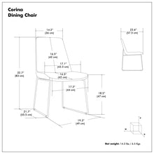 Load image into Gallery viewer, Corina - Upholstery Dining Chair (Set of 2)