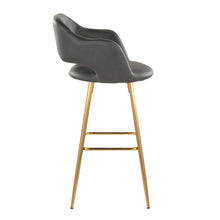 Load image into Gallery viewer, Margarite - Contemporary Fixed Height Barstool With Footrest (Set of 2) With Square