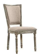 Load image into Gallery viewer, Upholstered Fabric And Solid Wood Dining Side Chairs (Set of 2) - Gray