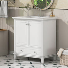 Load image into Gallery viewer, 30" Bathroom Vanity With Sink Combo Undermount Sink, Cabinet With Doors And Drawer - White
